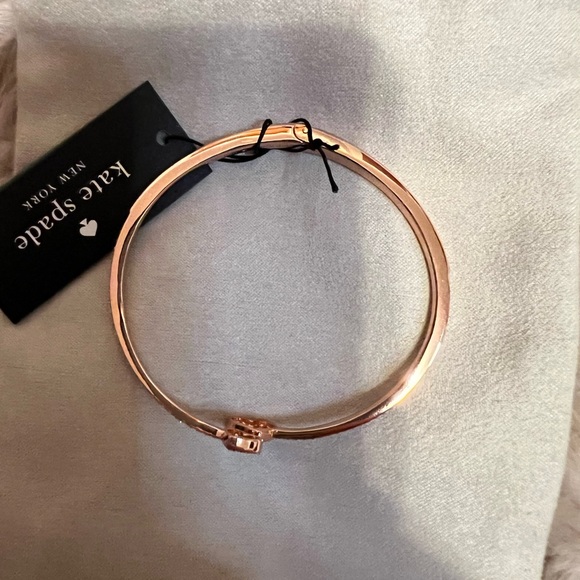 Sparkling Kate Spade Bangle with Heart Charms NWT - Picture 3 of 6